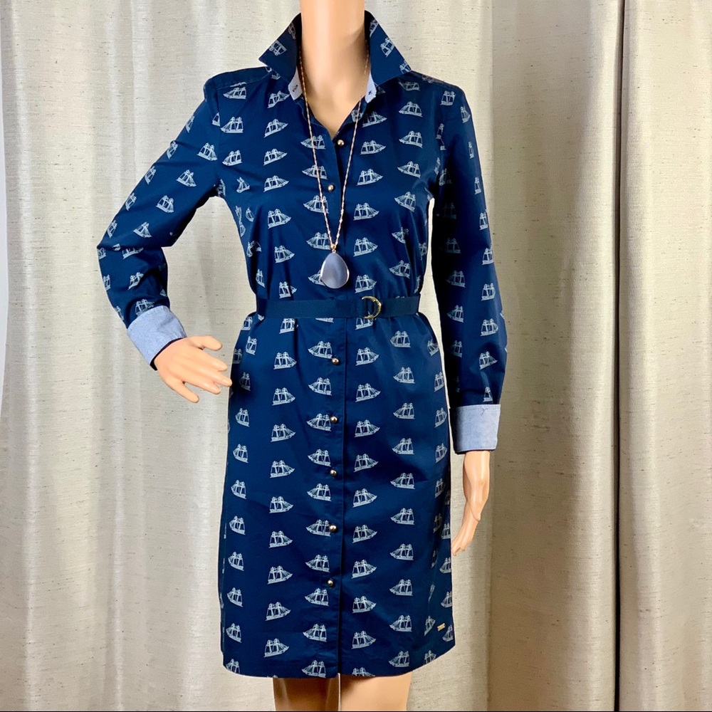 Tommy Hilfiger Belted Shirtdress NWOT